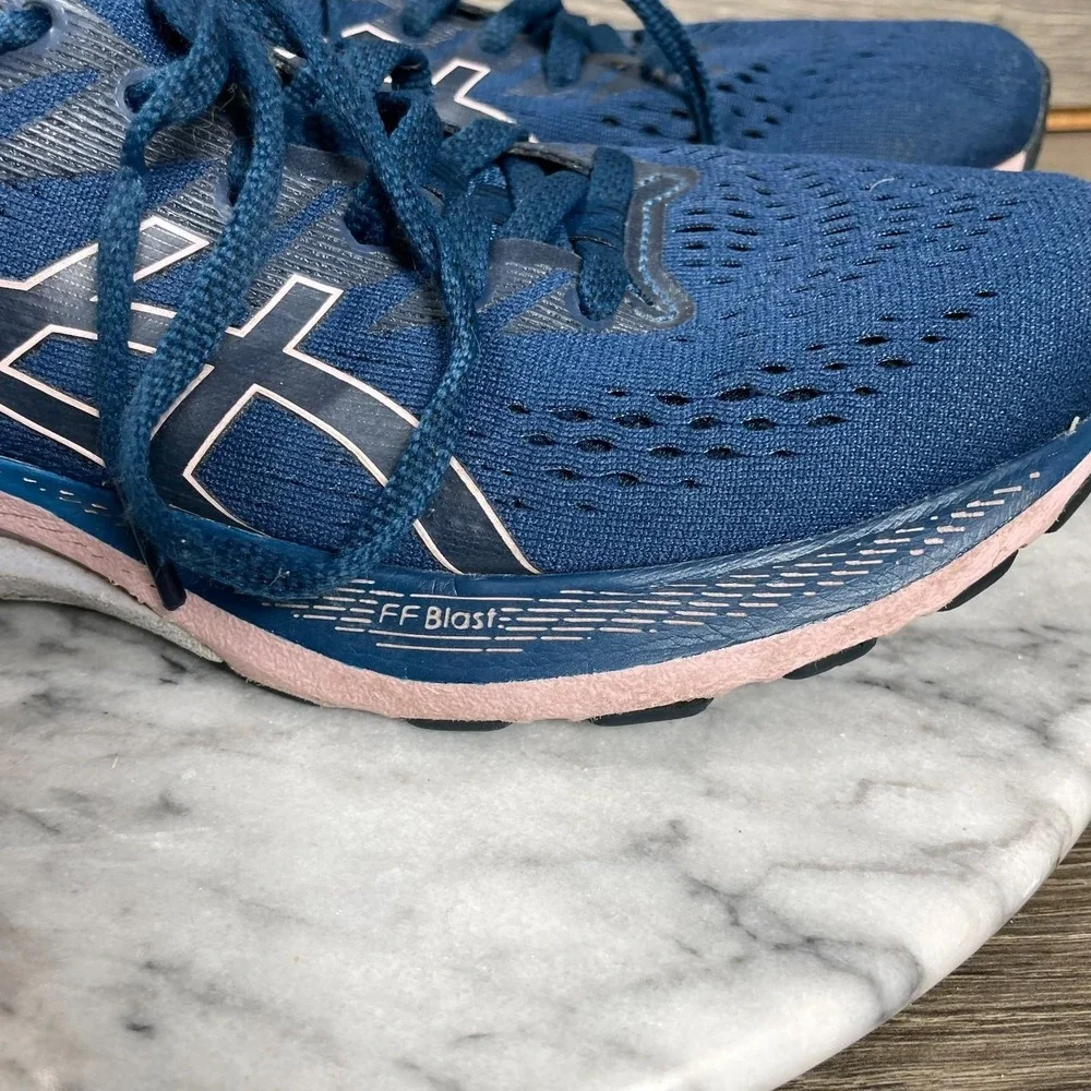 ASICS Shoes Womens 7 Blue Gel Kayano 28 Lace Up Sneakers Running Walking Comfort